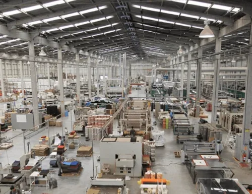 Área de produção da fábrica do Grupo Kapazi